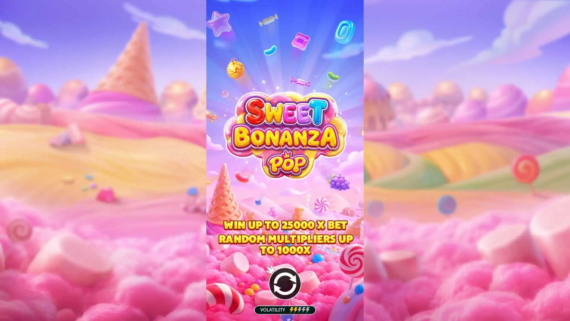 Sweet Bonanza Pop slot intro screen