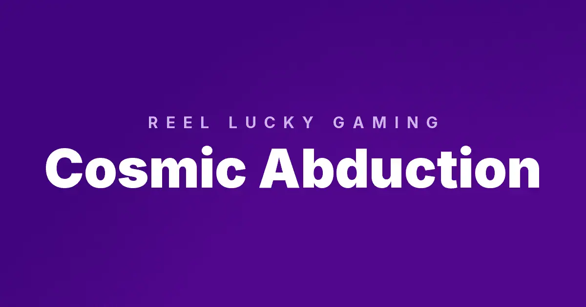 Cosmic Abduction slot cover image