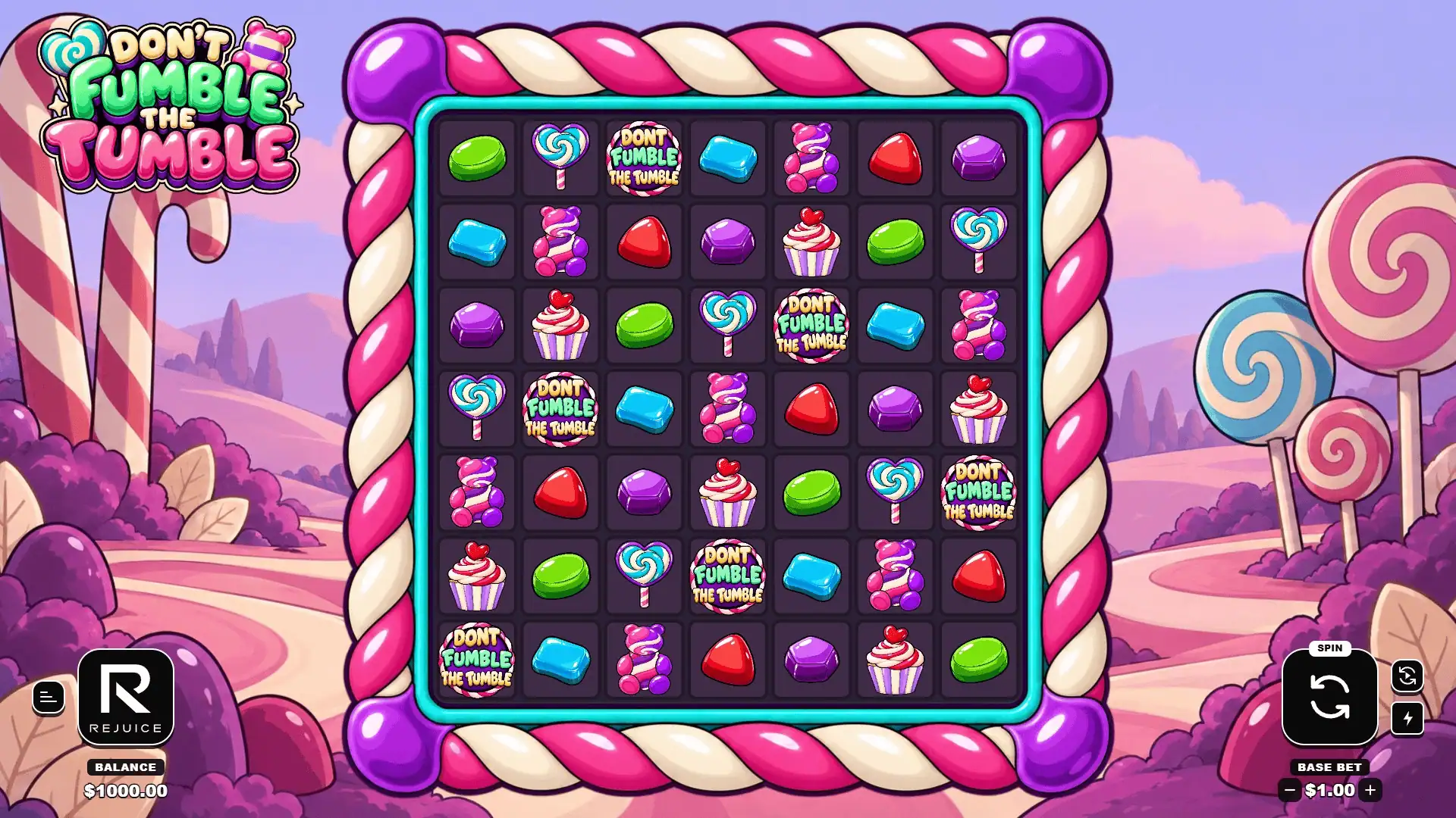 Dont Fumble The Tumble slot gameplay reels