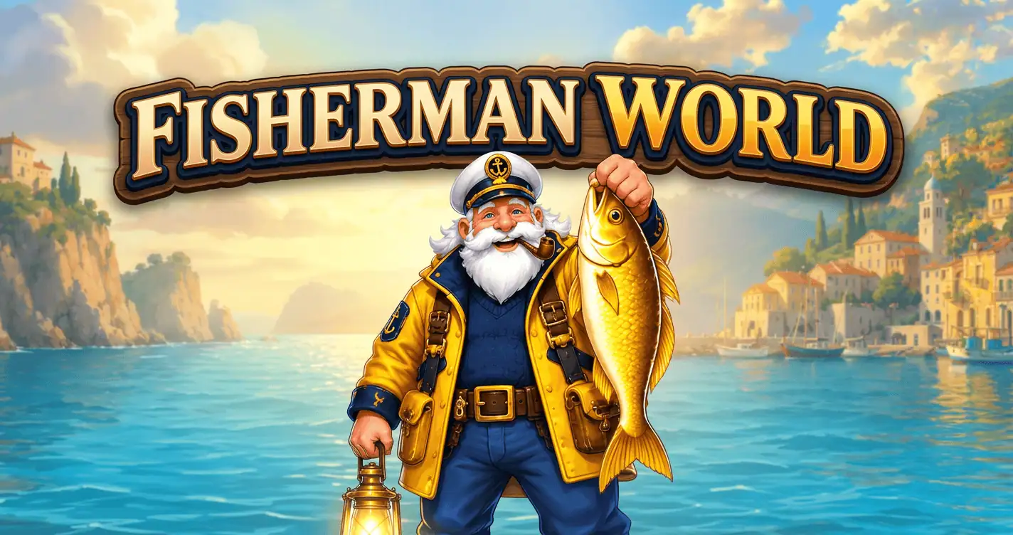 Fisherman World Free Play Slot by Rektnation slot cover image
