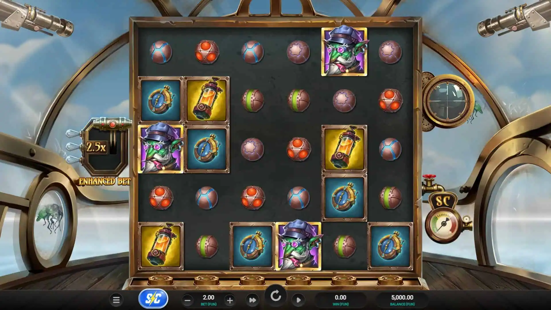 Cloudforge slot gameplay reels