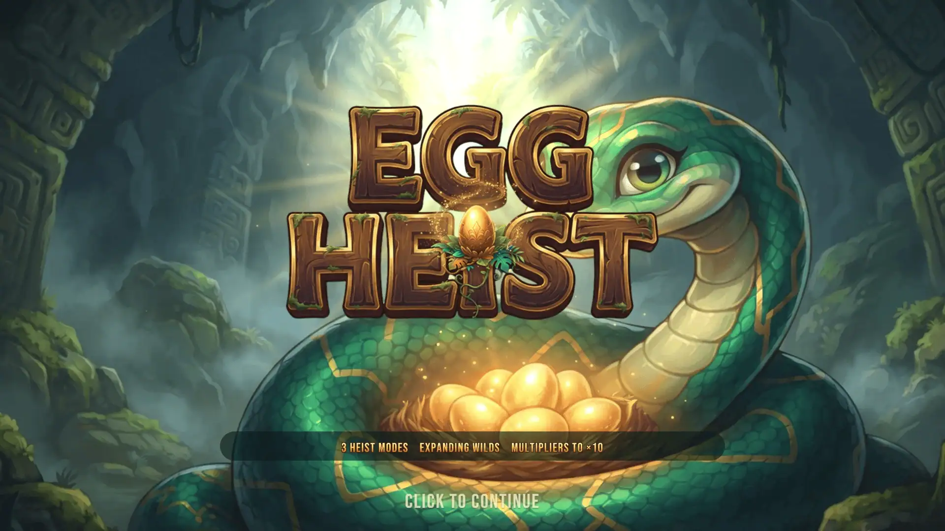 Egg Heist slot intro screen