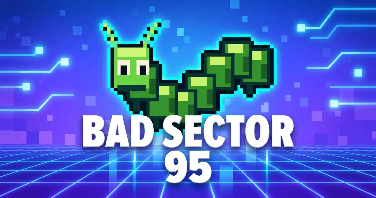 Bad Sector 95 Slot Demo by Rtpstudios slot cover image