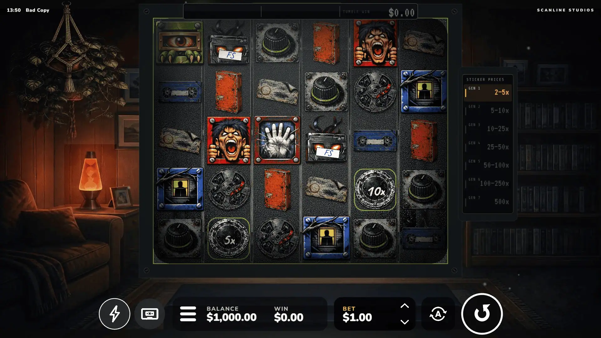 Bad Copy slot gameplay reels