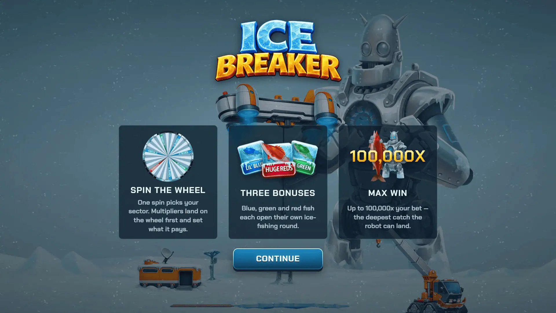 Icebreaker slot intro screen
