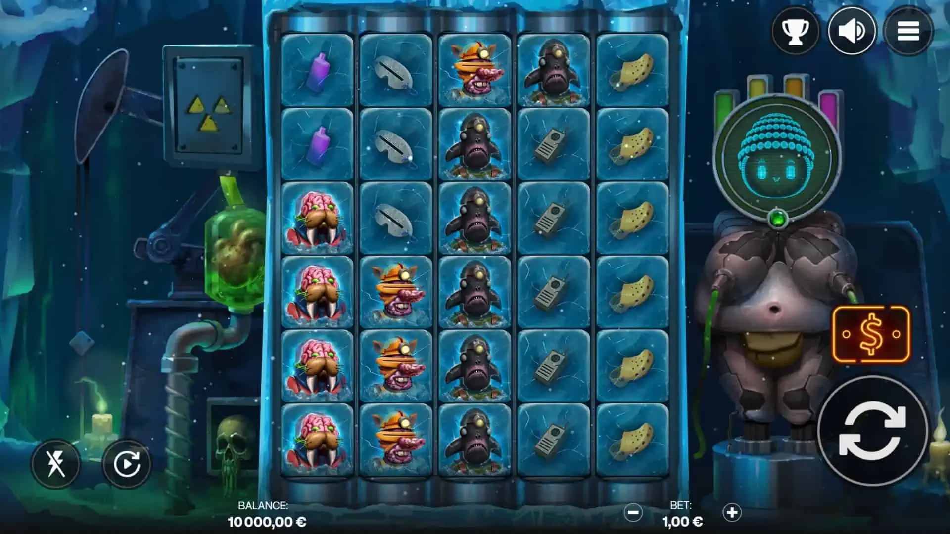 NUUKD slot gameplay reels
