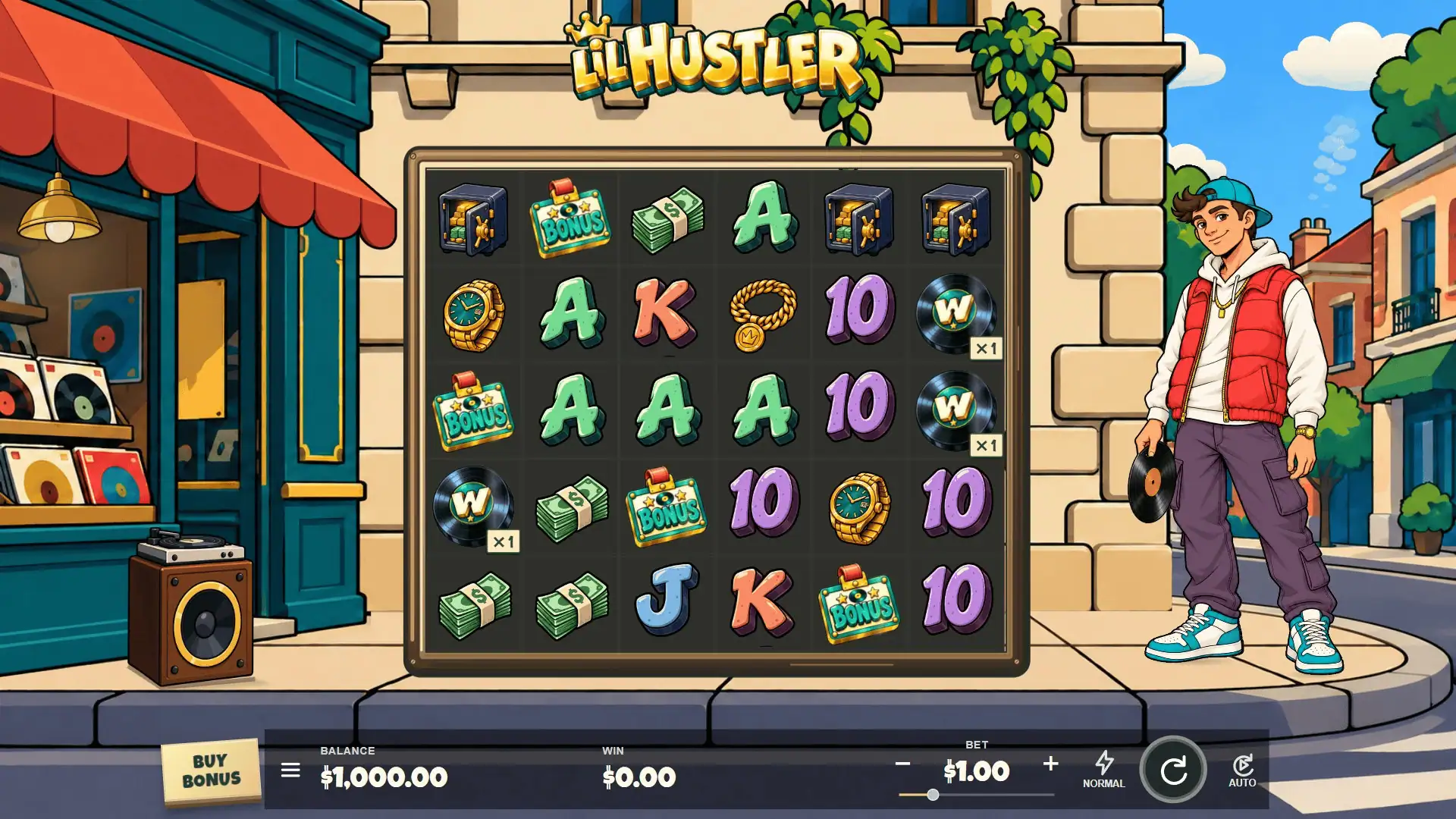 Lil Hustler slot gameplay reels