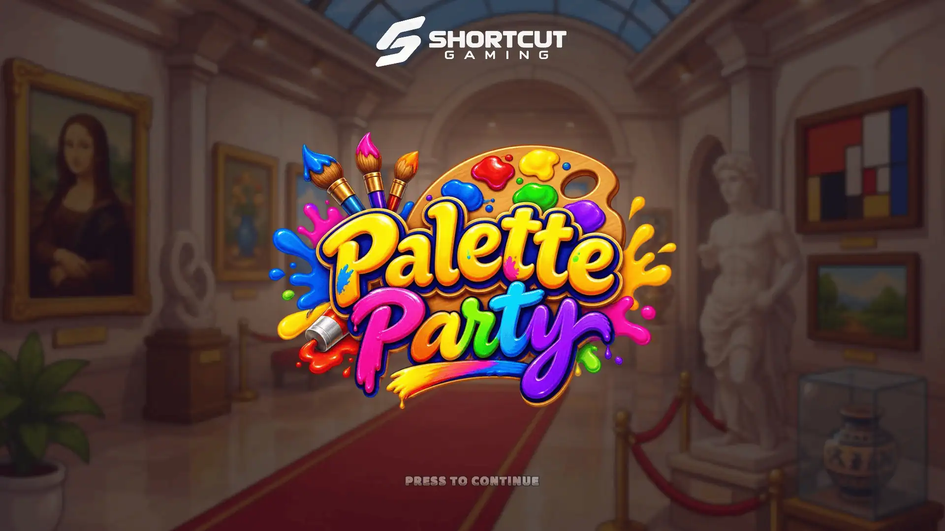Palette Party slot intro screen