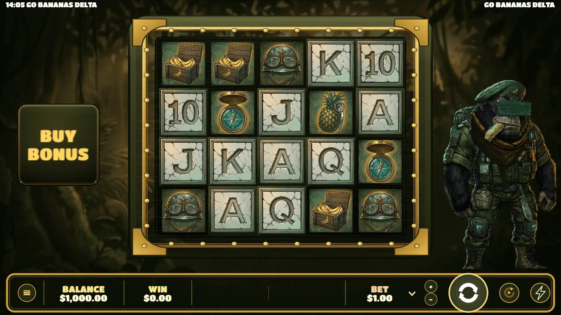 GoBananasDelta slot gameplay reels