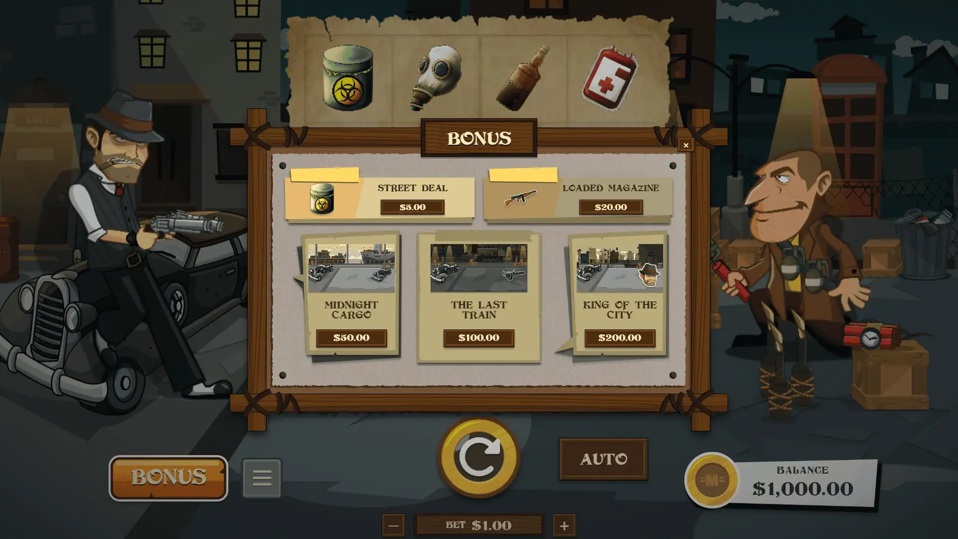 The Family bonus buy menu