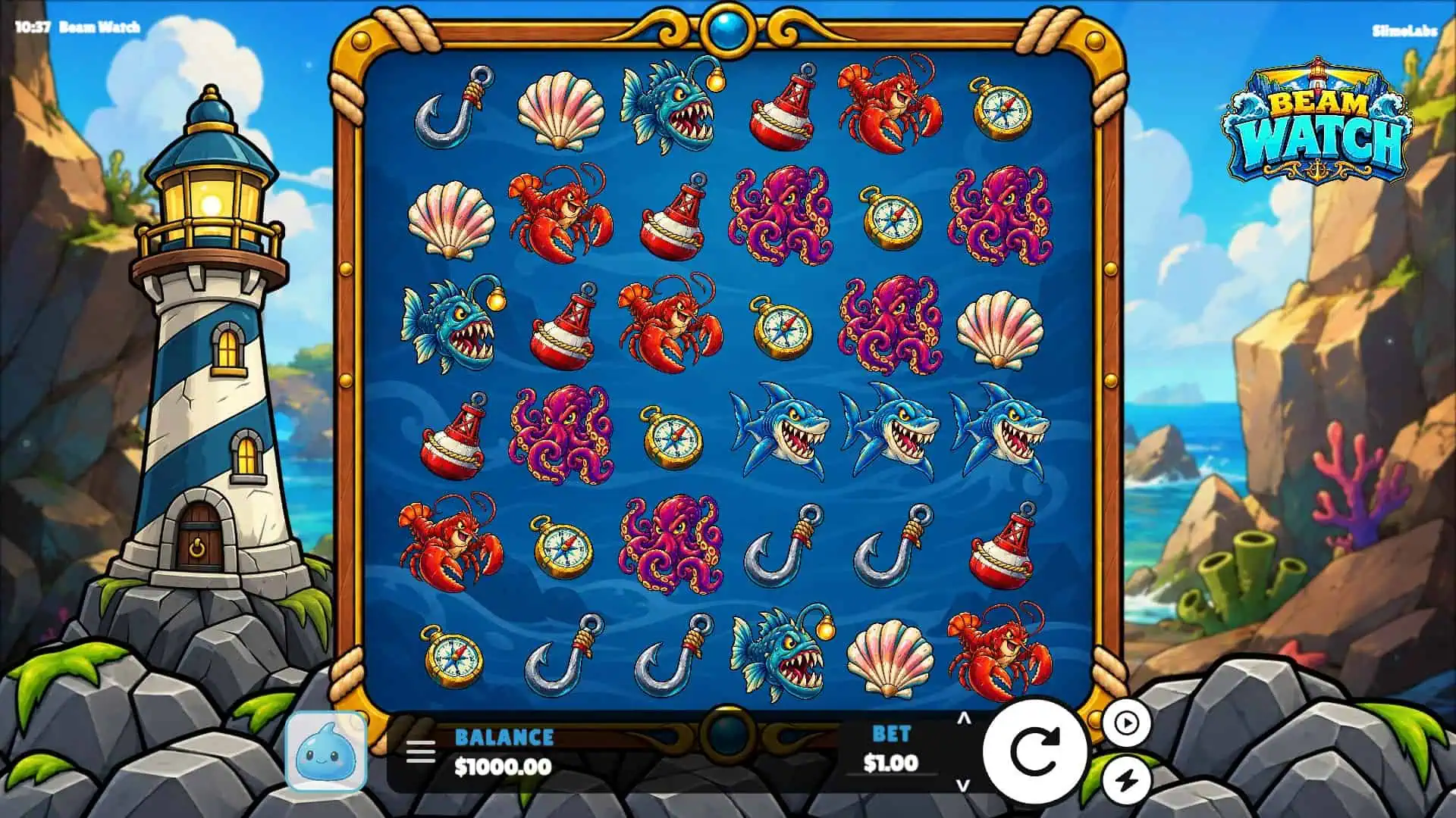 Beam Watch slot gameplay reels