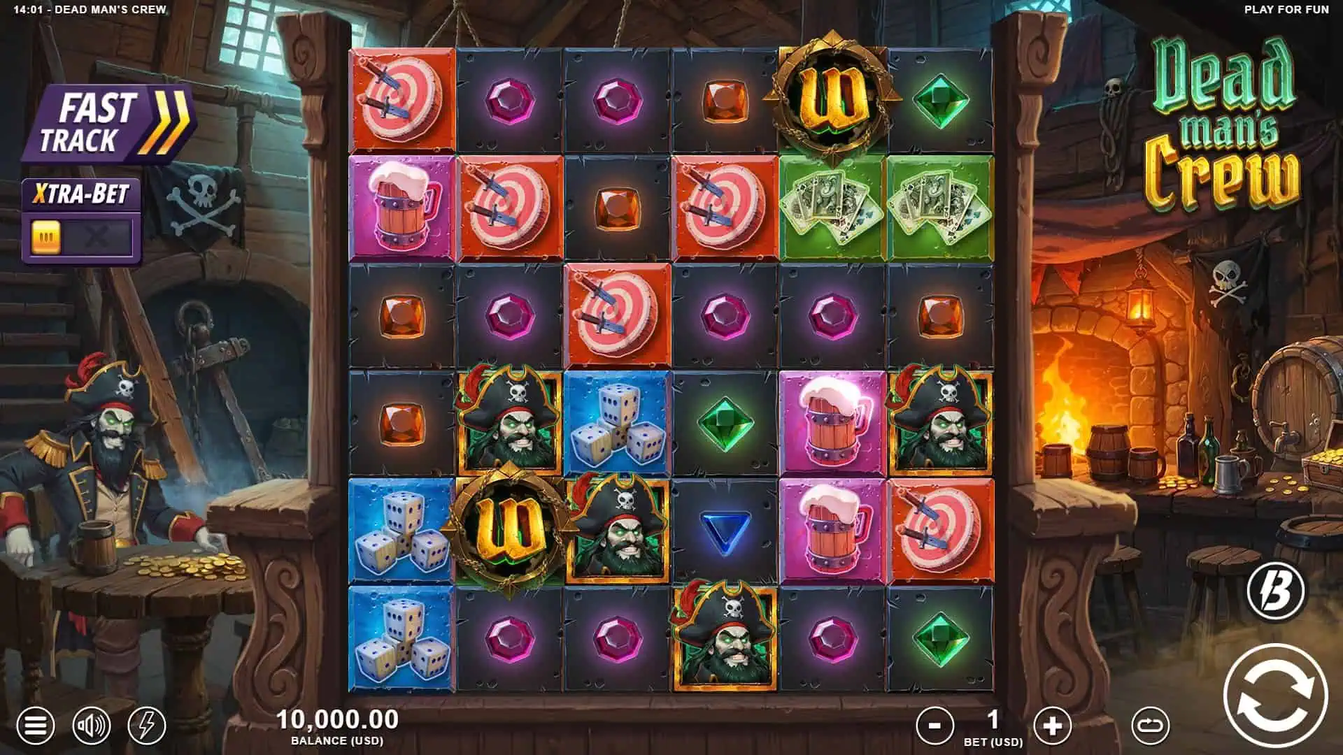 Dead Man&rsquo;s Crew slot gameplay reels