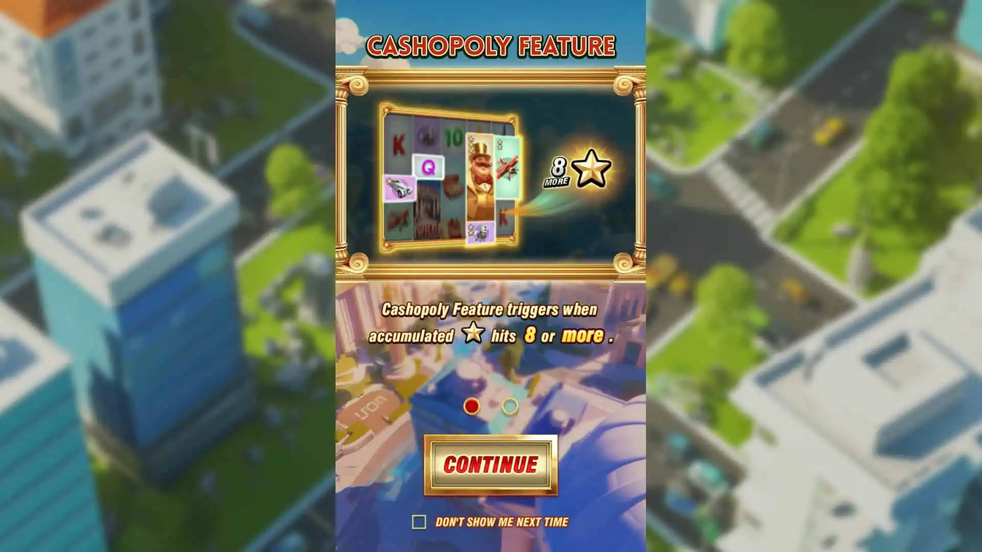 Cashopoly slot intro screen