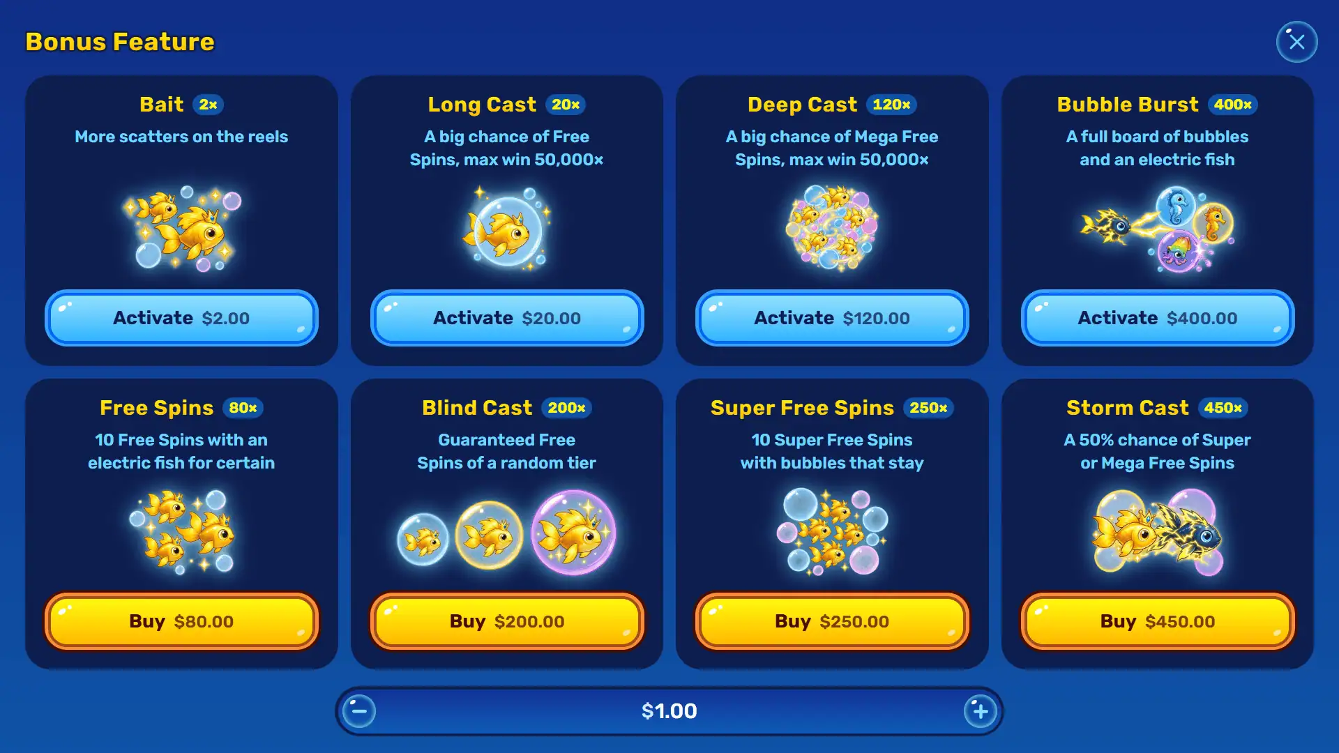 Deeply Ways bonus buy menu