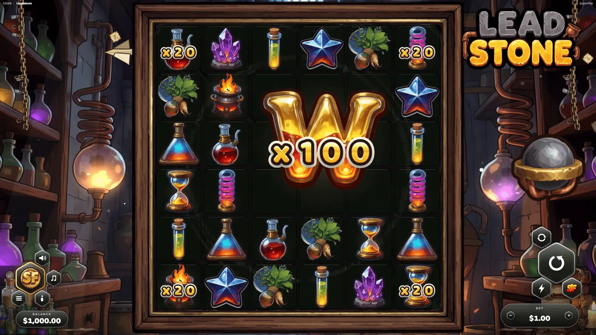 LeadStone slot gameplay reels