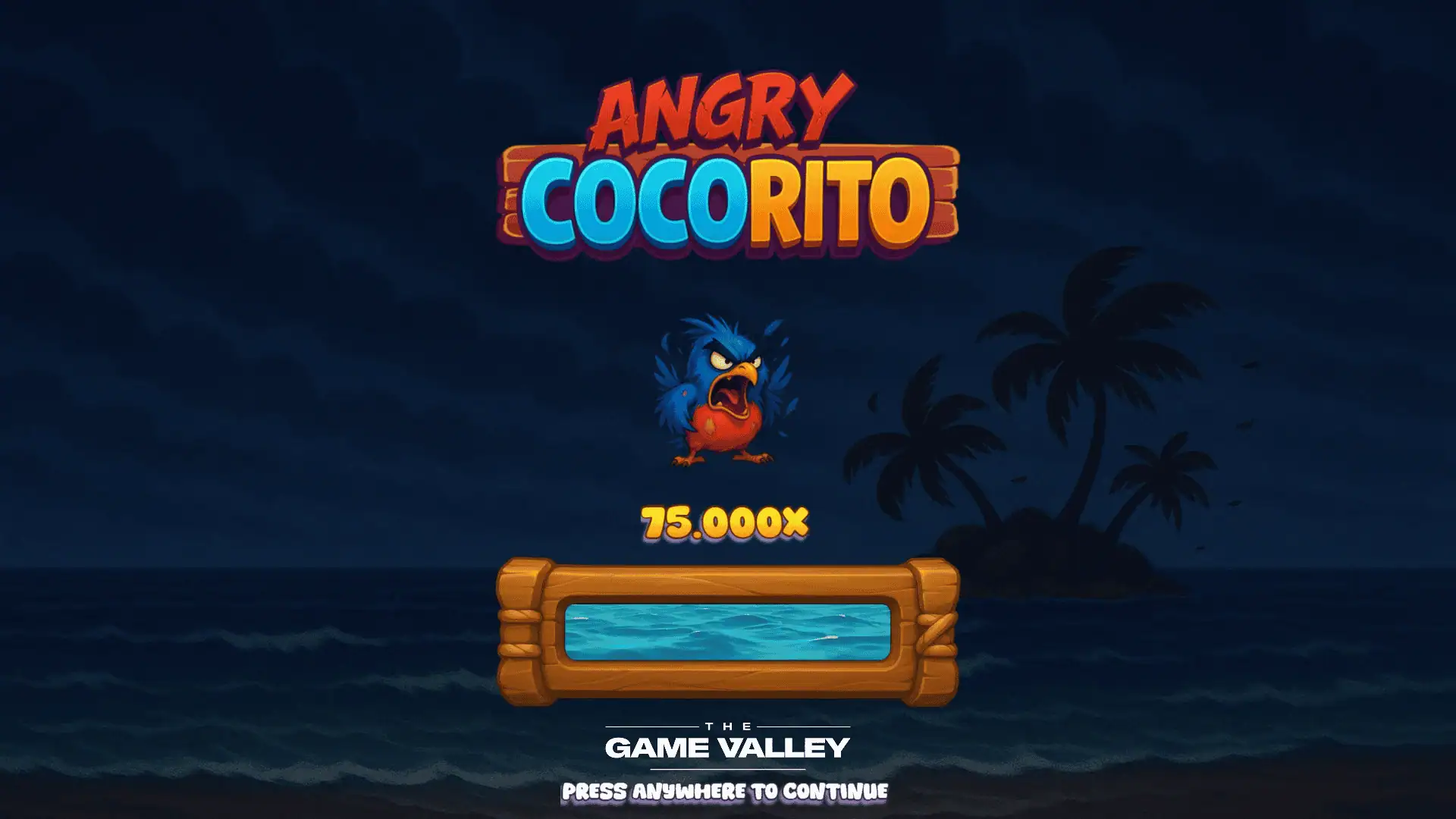 Angry Cocorito slot intro screen