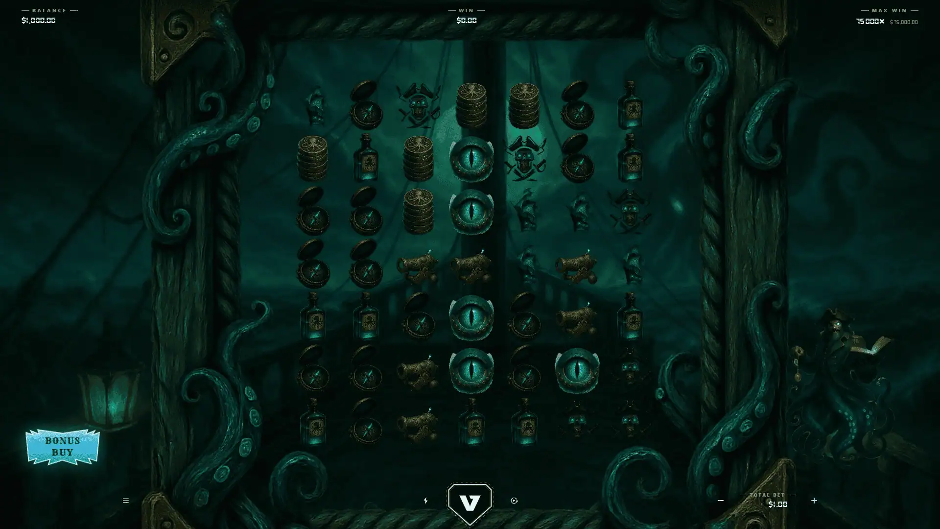 Dead Man's Ledger slot gameplay reels