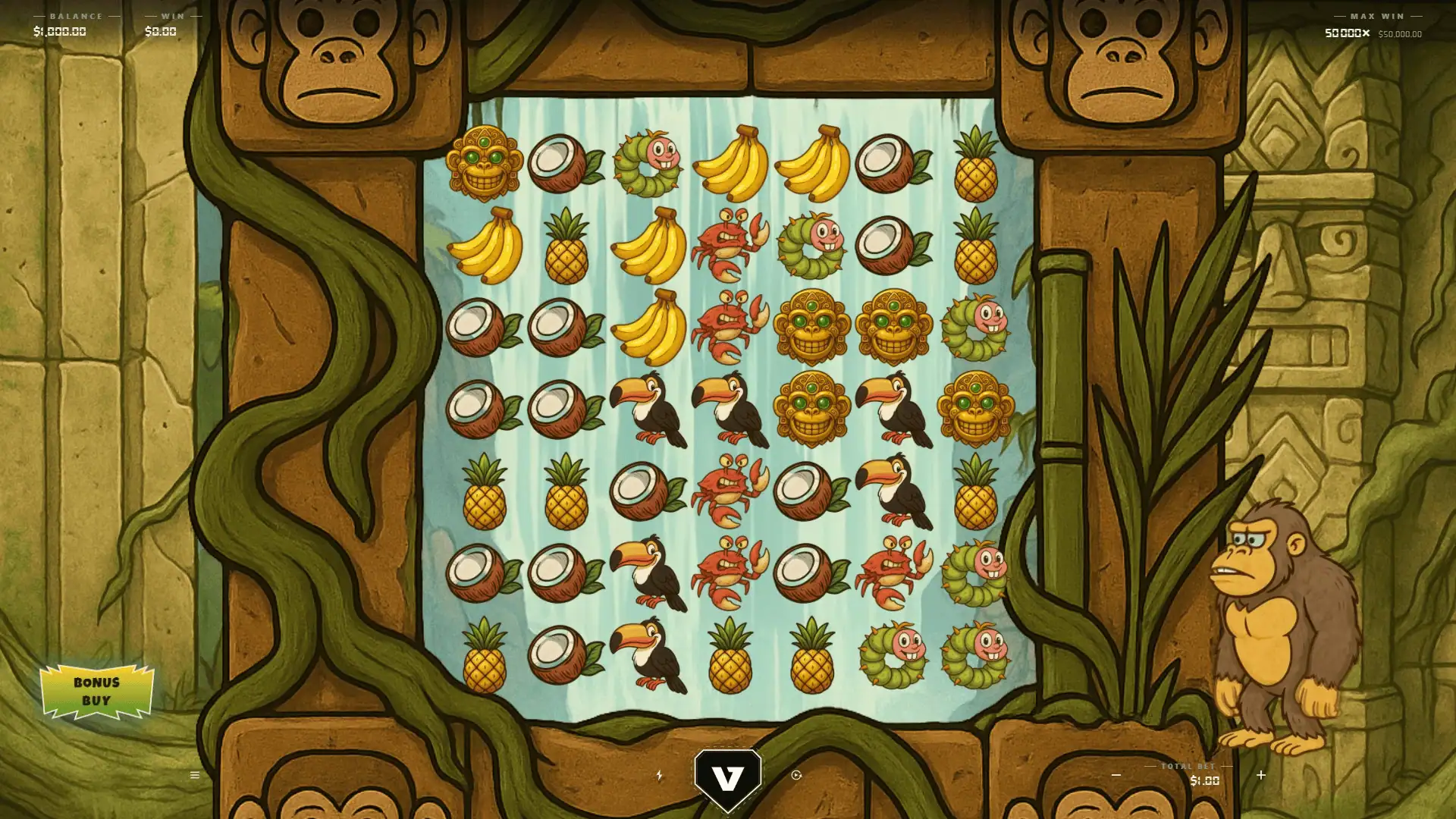 Jungle Tally slot gameplay reels