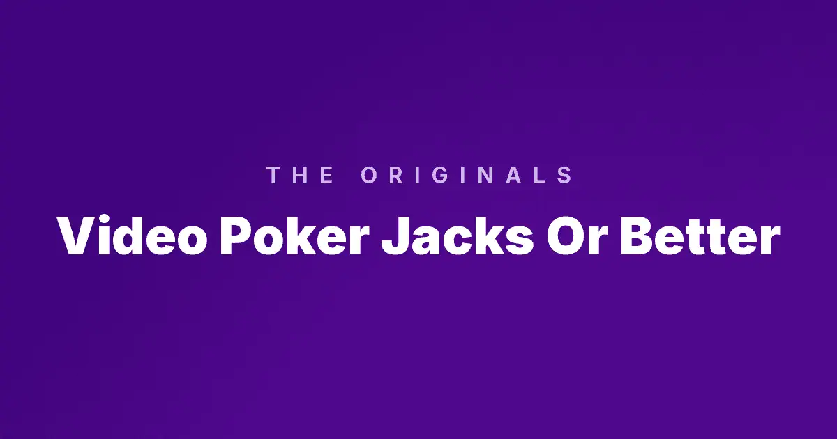 Video Poker Jacks Or Better slot cover image