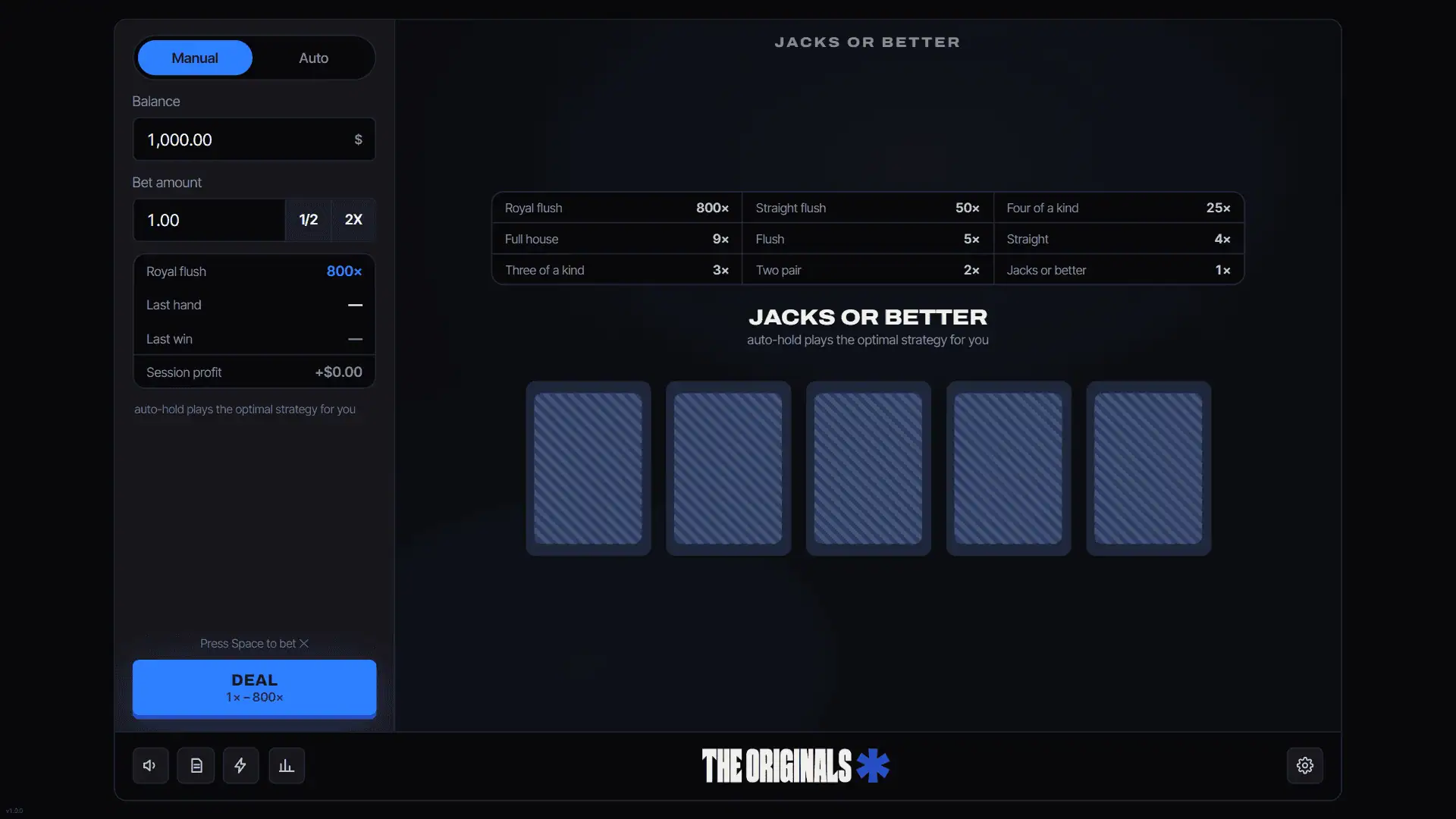 Video Poker Jacks Or Better slot gameplay reels