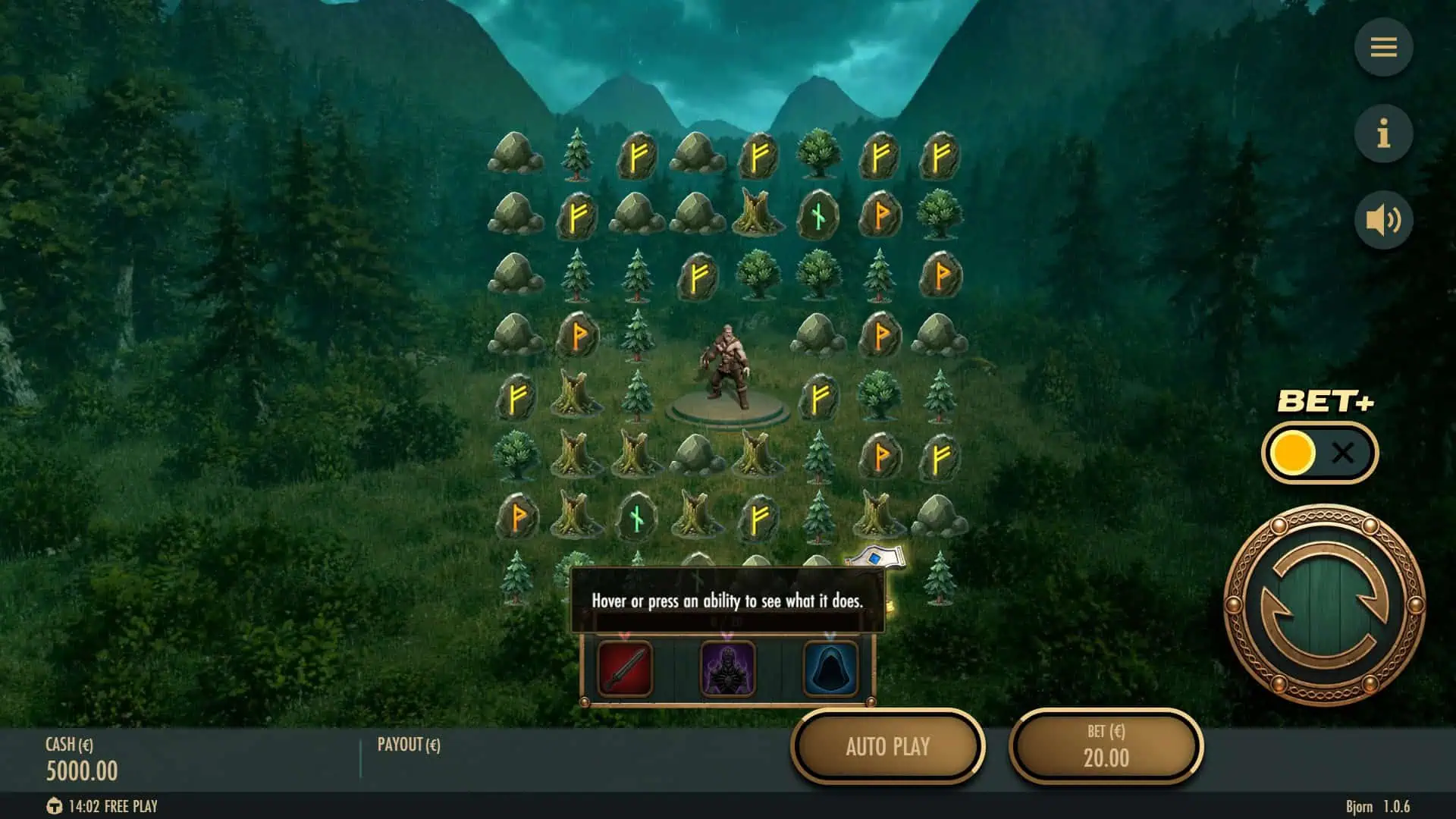 Bjorn slot gameplay reels