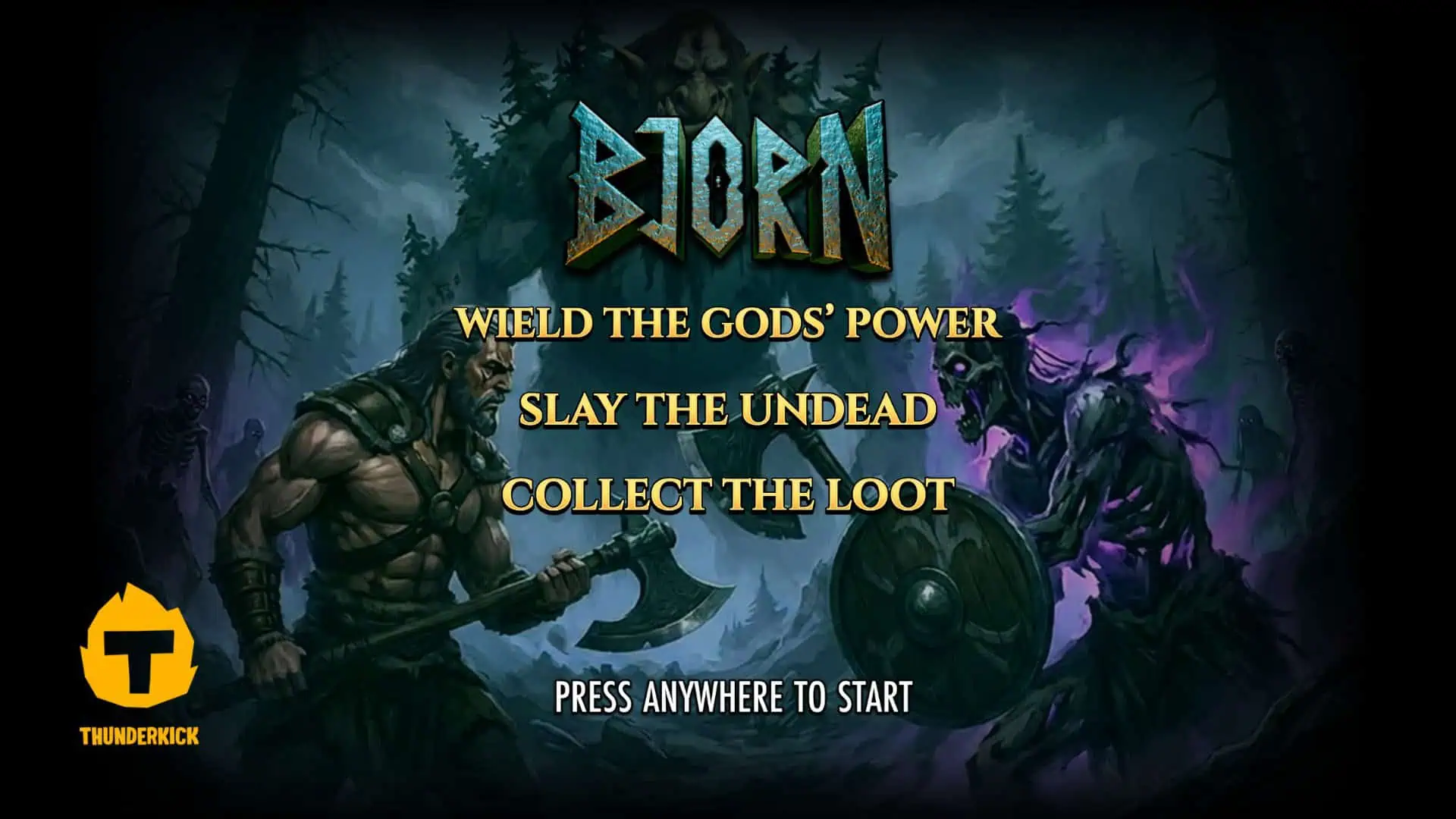 Bjorn slot intro screen