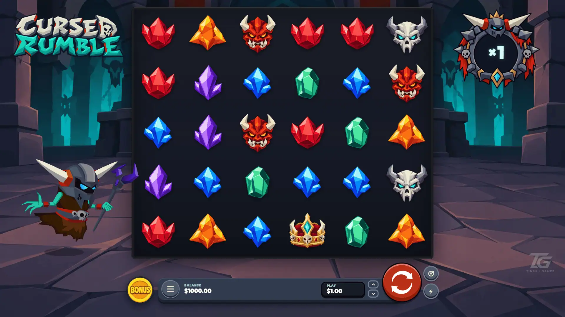 Cursed Rumble slot gameplay reels