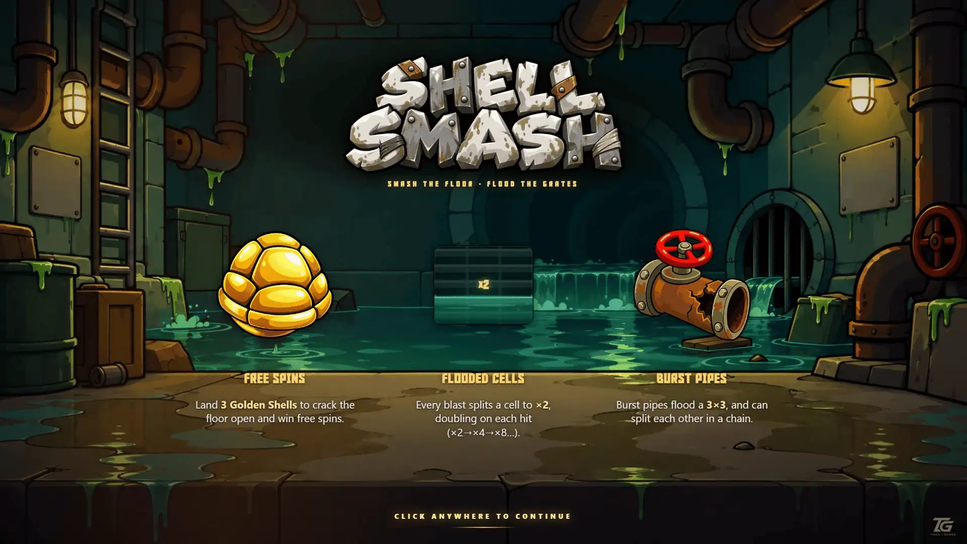Shell Smash slot intro screen