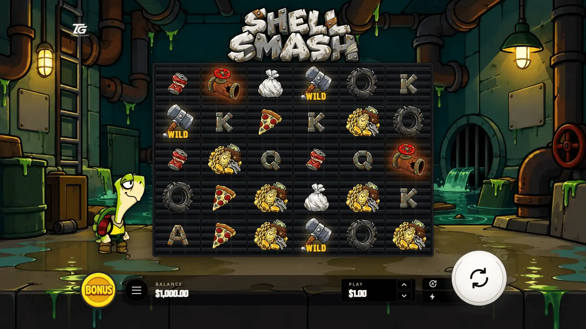 Shell Smash slot gameplay reels