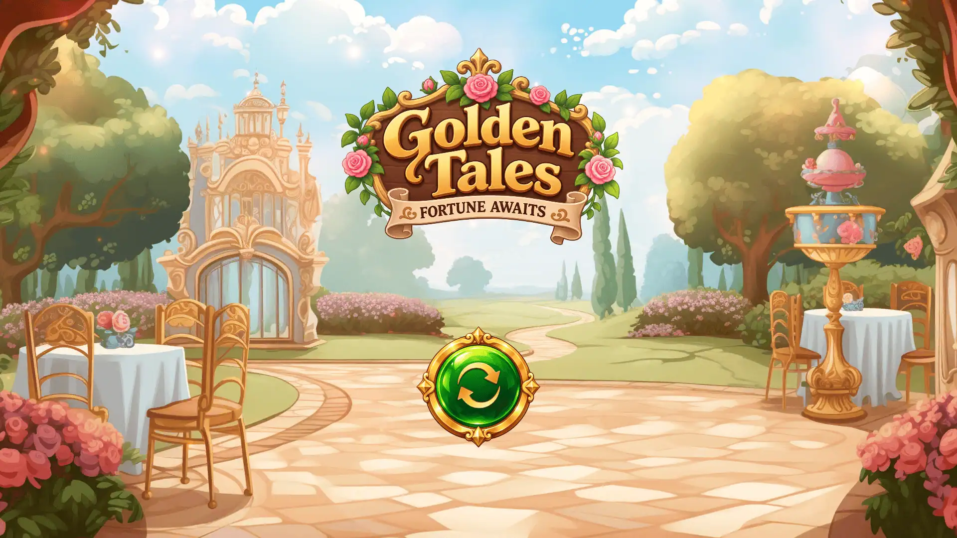 Golden Tales slot intro screen