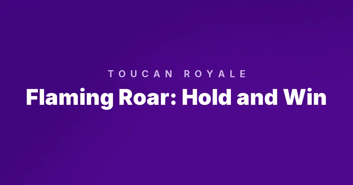 Flaming Roar: Hold and Win slot cover image