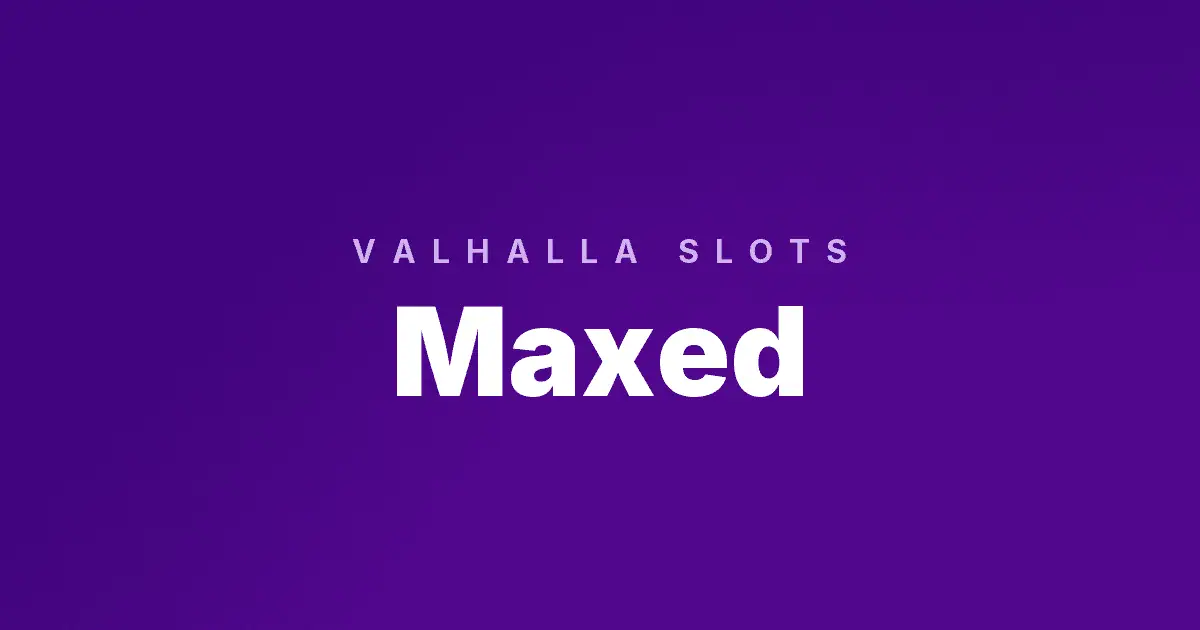 Maxed slot cover image