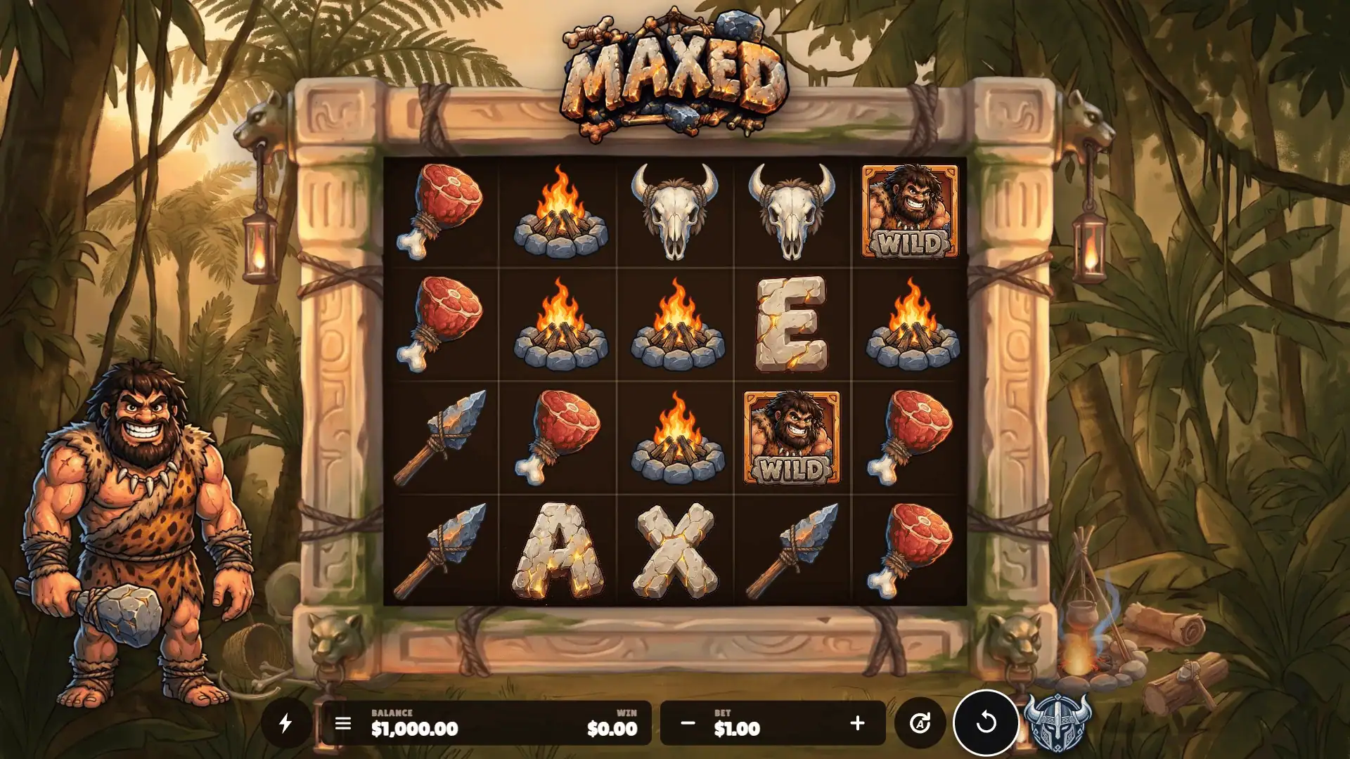 Maxed slot gameplay reels