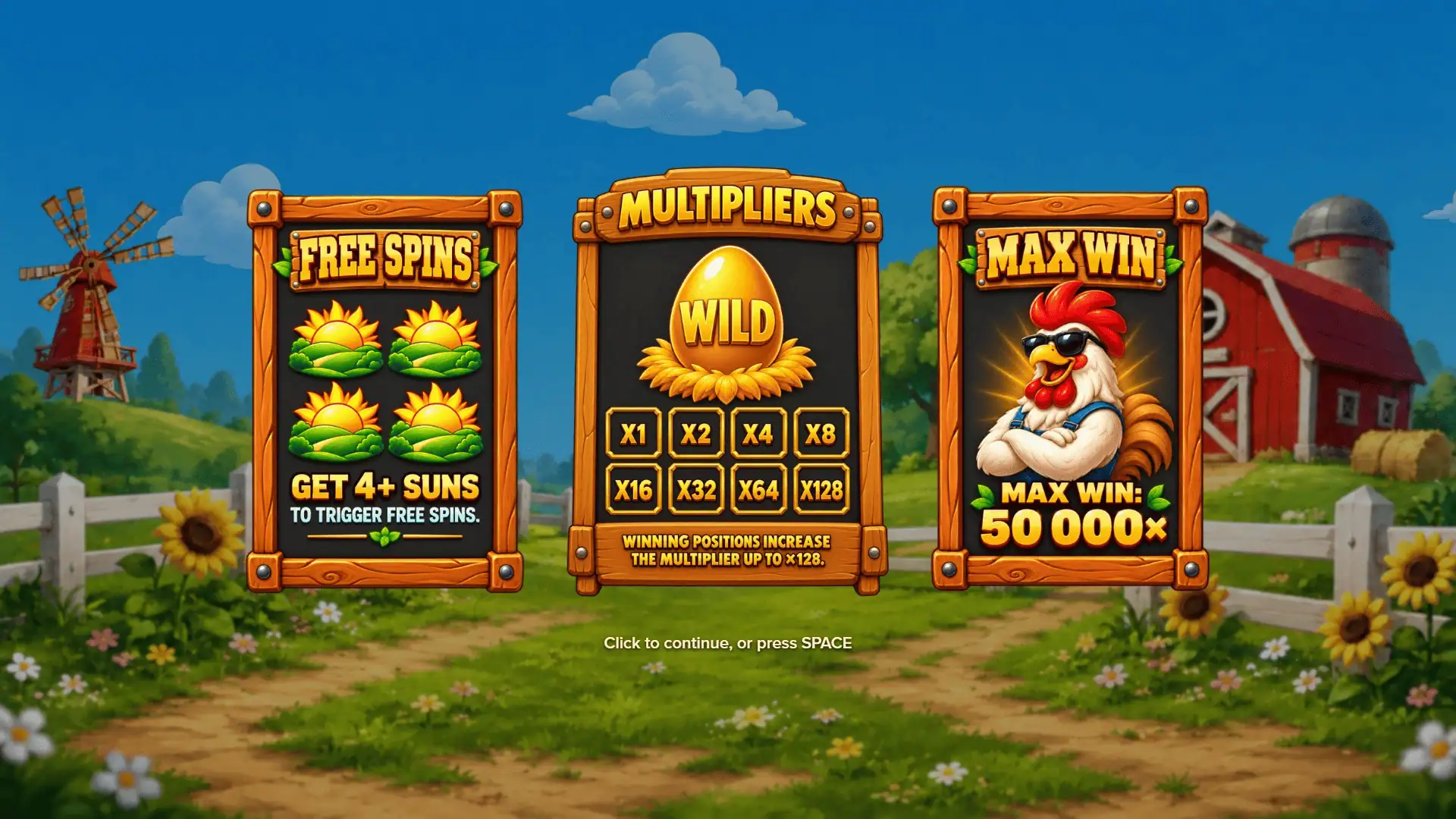 Cock Enjoyer slot intro screen