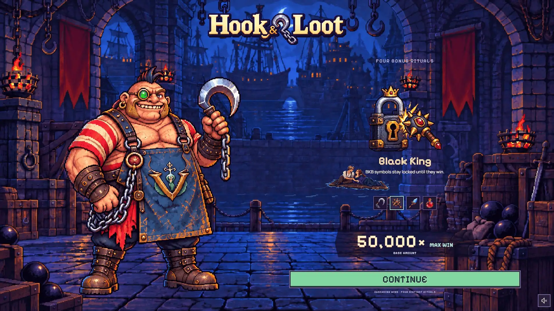 Hook and Loot slot intro screen