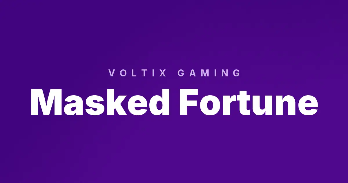 Masked Fortune slot cover image