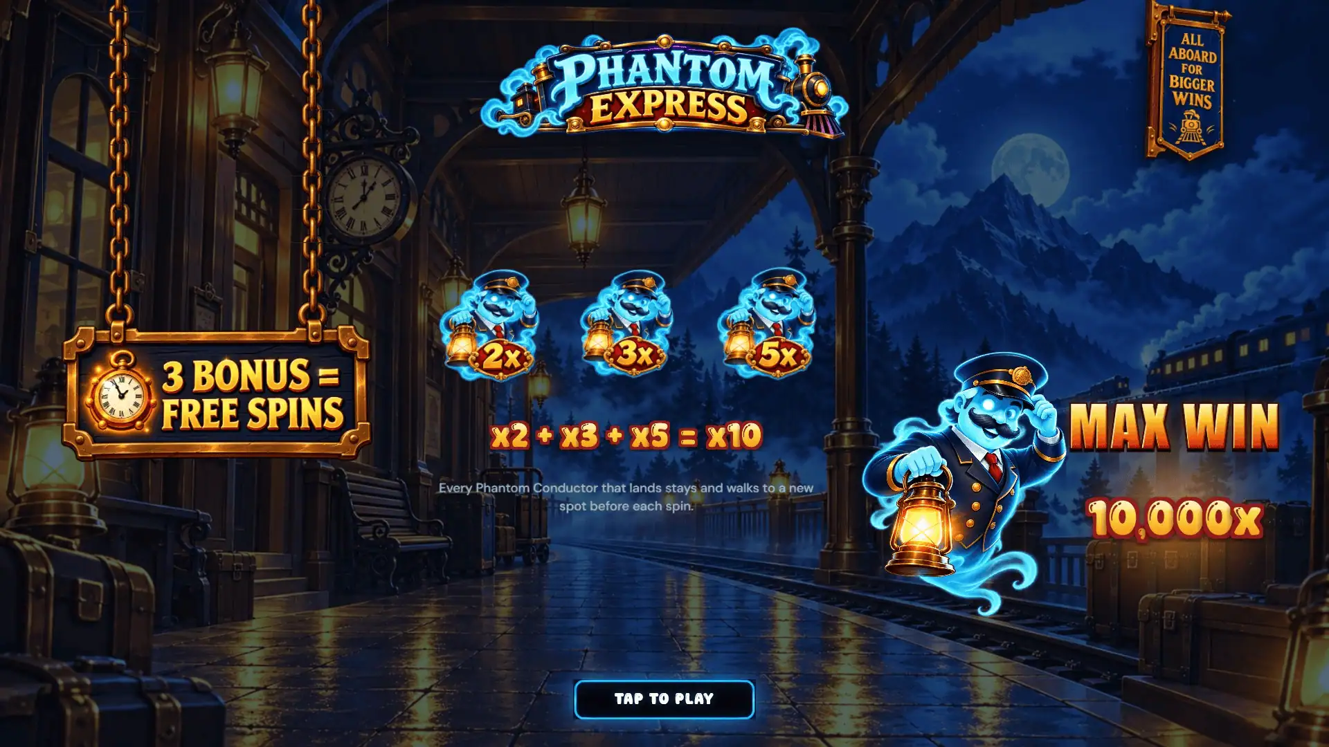 Phantom Express slot intro screen