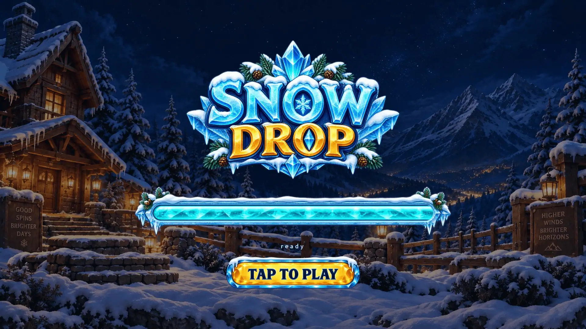 Snowdrop slot intro screen