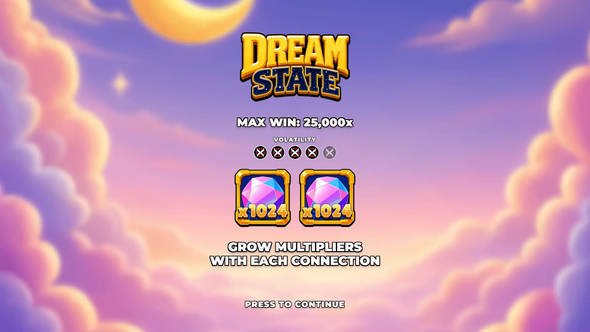 Dream State slot intro screen