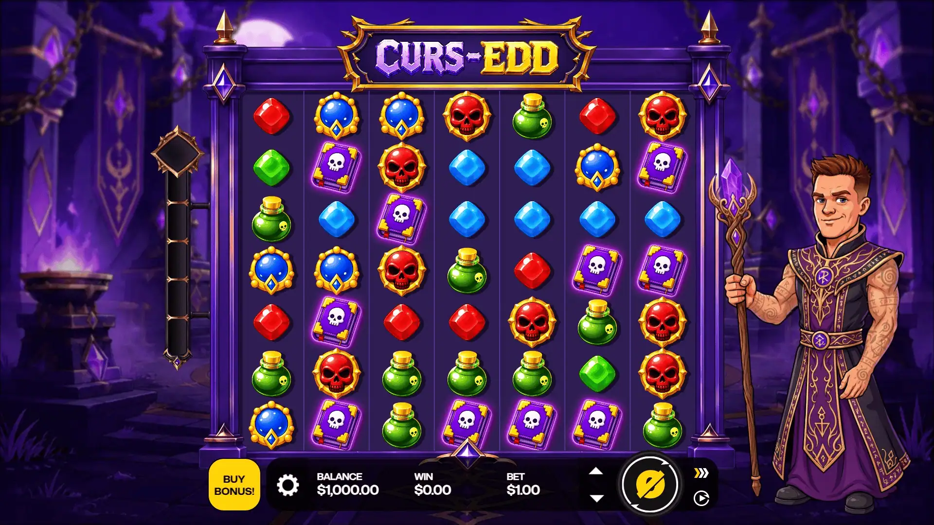 Curs-Edd slot gameplay reels