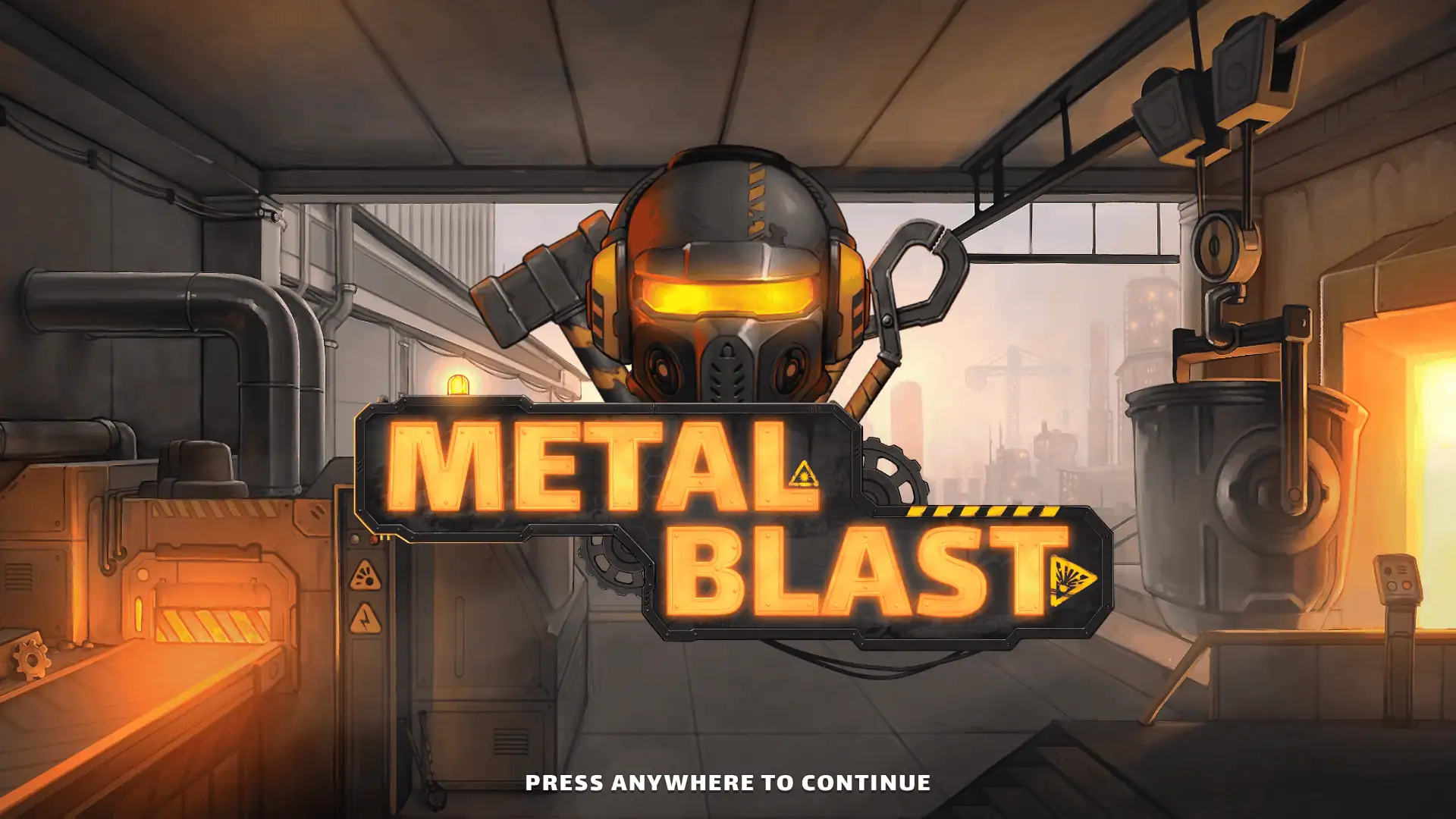 Metal Blast slot intro screen