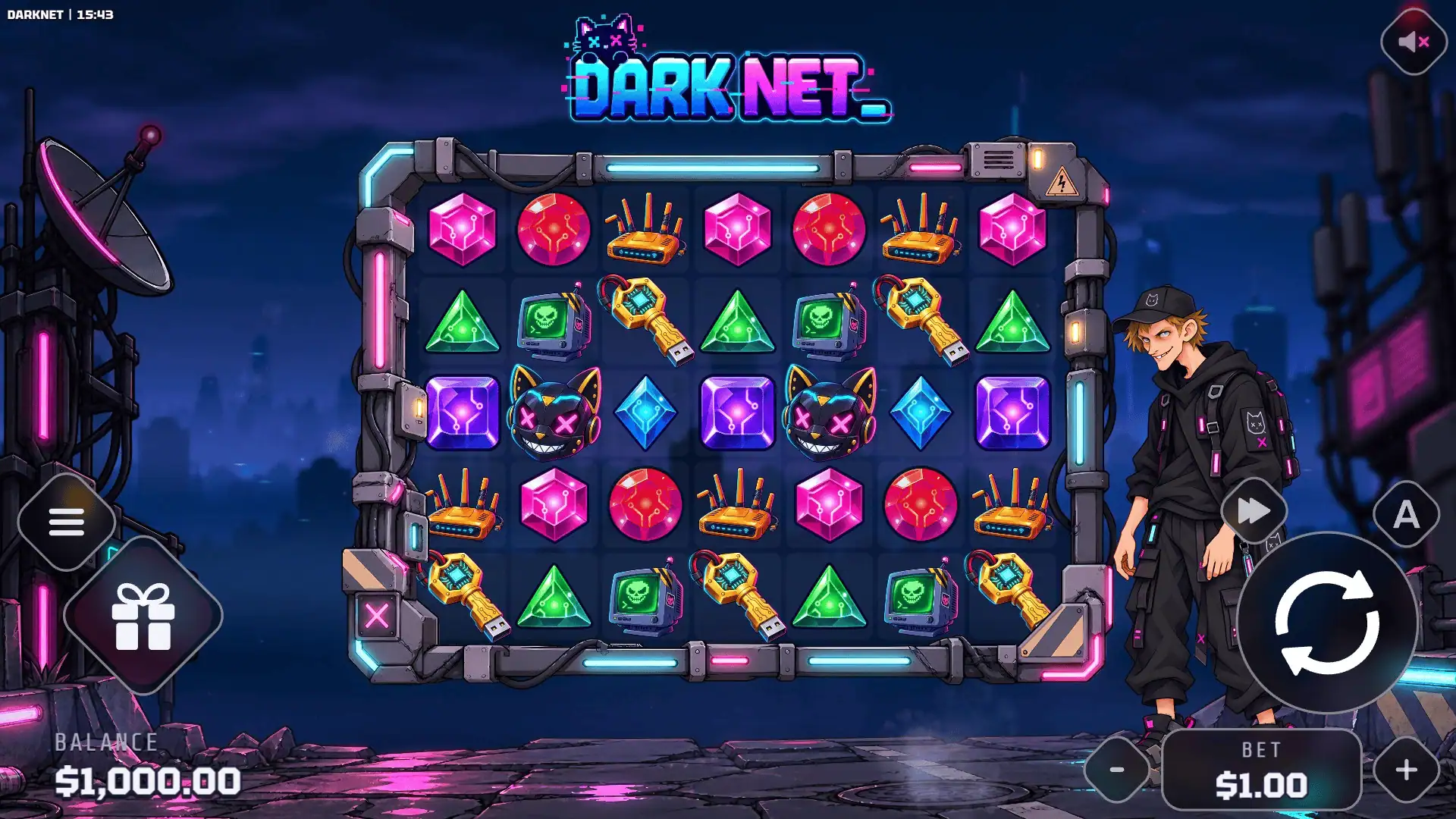 Darknet slot gameplay reels