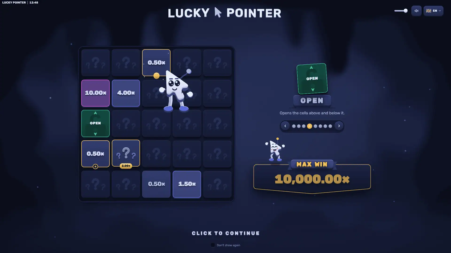 Lucky Pointer slot intro screen