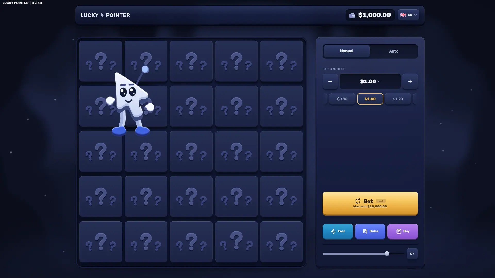 Lucky Pointer slot gameplay reels