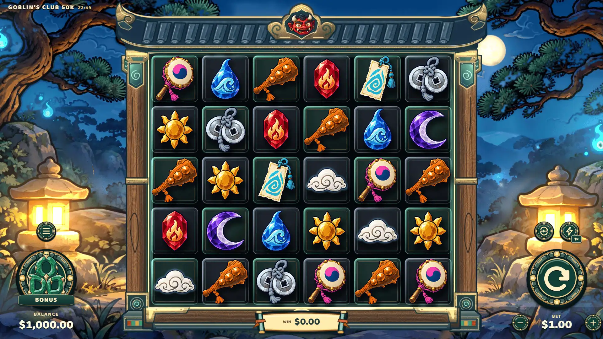 Goblin's Club 50K slot gameplay reels