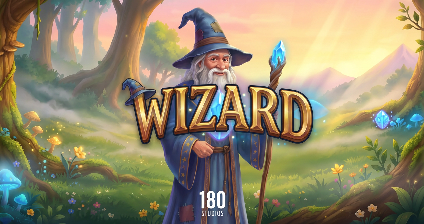 Wizard Slot Demo by 180 Studios slot cover image