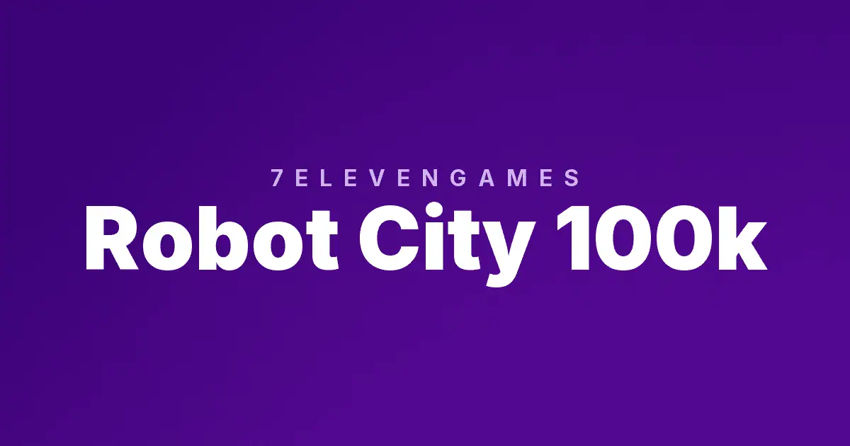 Robot City 100k slot cover image