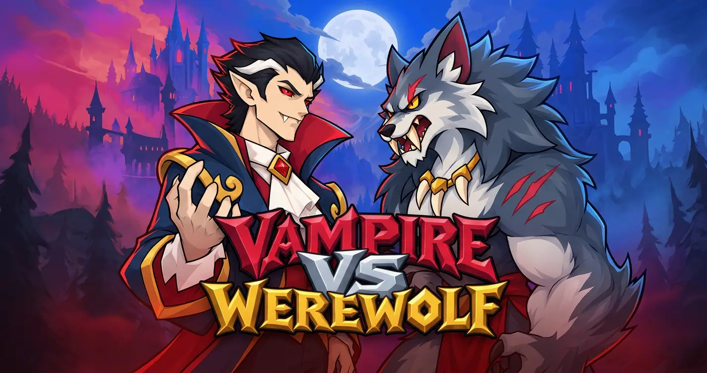 Vampire VS Werewolf Slot Demo by Ace Studios slot cover image