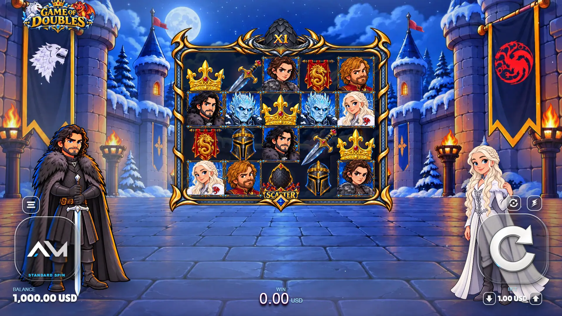 Games of Double slot gameplay reels