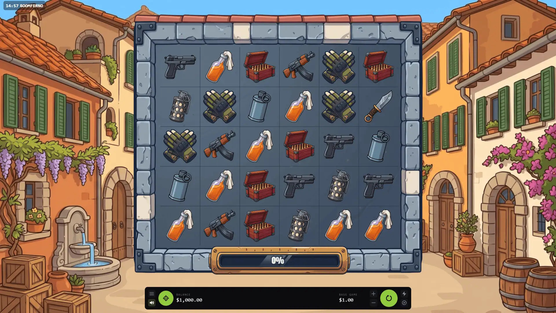 Boomferno slot gameplay reels